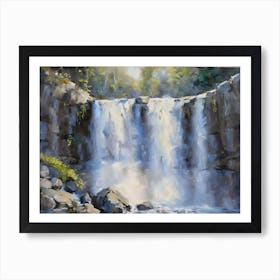 Waterfall art Art Print