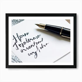 Calligraphy Art Print