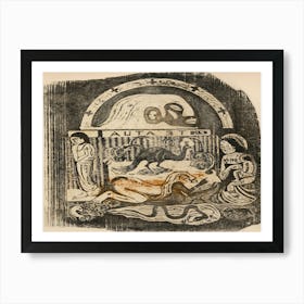 The God (Te Atua), From The Suite Of Late Wood Block Prints, Paul Gauguin Art Print