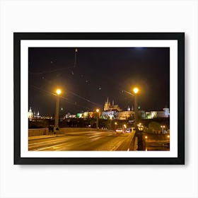 Prague At Night Art Print