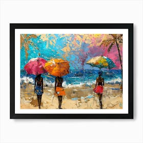 Colorful Beach 1 Art Print