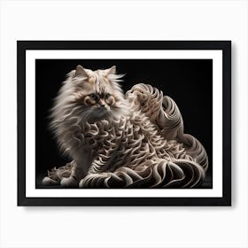 Cute Cat Persian Cool Art Print