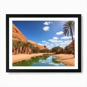 Desert Landscape In Morocco Art Print