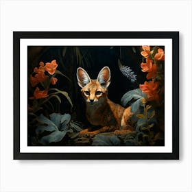 Bengal Fox Painting 1 Art Print