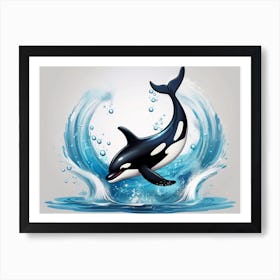 Orca Whale Art Print