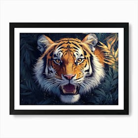 Fantasy Illustration Of A Wild Animal Tiger 4 Art Print