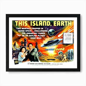 Scifi Movie Poster, This Island, Earth Art Print