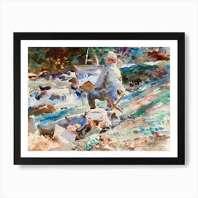 An Artist At His Easel, John Singer Sargent Art Print