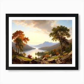 Landscape Of The Lake Art Print