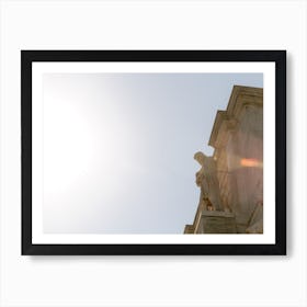 Statue Emperor Rome Color Art Print