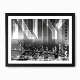 Brooklyn Bridge & Skyline Art Print