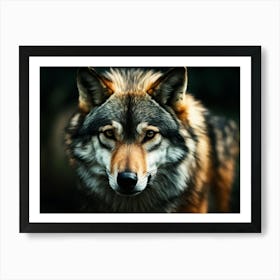 Grey Wolf 1 Art Print