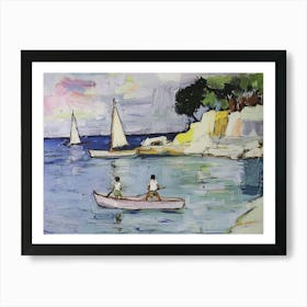 Sailboats Art Print