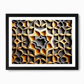 Abstract Arabic Pattern Art Print