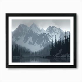 Mountain Landscape 34 Art Print