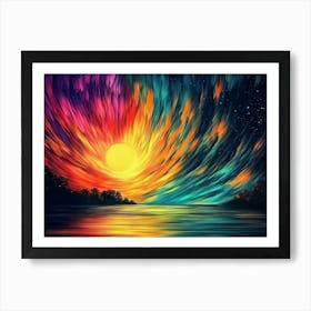 Colorful Abstract Painting Poster