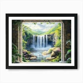 Waterfall 3 Art Print