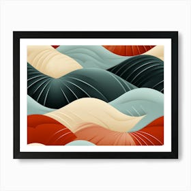 Abstract Wave Pattern Poster