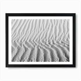 Sand Pattern In The Desert Art Print