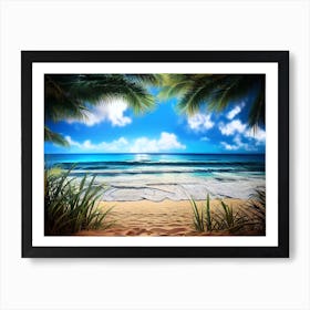 Beach Scene 4 Art Print