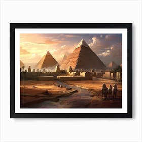 Egyptian Pyramids Art Print