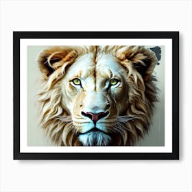 Lion Head 61 Art Print