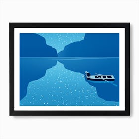 Lake At Night Art Print