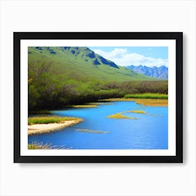 River In The Mountains 10 Art Print