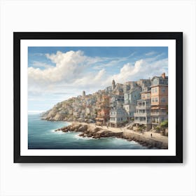 City By The Sea Art Print