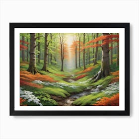 Walk In The Woods Art Print