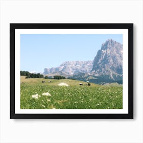 Summer At Seiser Alm Dolomites Art Print