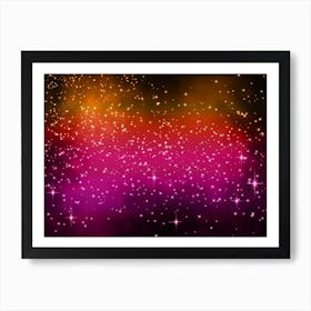 Pastels Shining Star Background Art Print