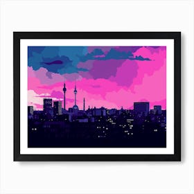 Berlin Skyline 2 Art Print