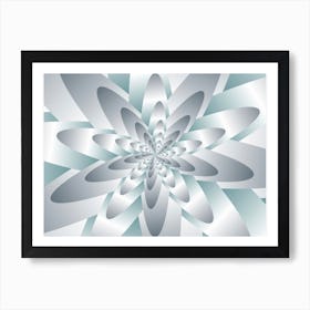 Swirl Flower Pattern Set 3 Art Print