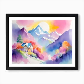 Mountain landscapes 15 Art Print