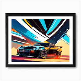 Futuristic Car 48 Art Print