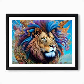 Lion Of The Jungle 1 Art Print