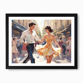 Dance In Paris Art Print