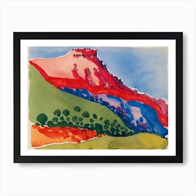 Georgia OKeeffe, Red Mesa , 1917 Art Print