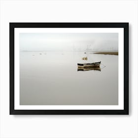 Flintshire Powerstation Boats (2007) Art Print