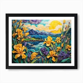 Iris Painting ala Vincent Art Print