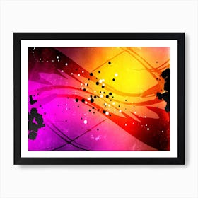 Abstraction Art Illustration In Painting Digital Style 16 Art Print