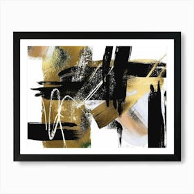 Abstract Gold 1 Art Print