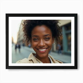 Portrait Of Young African American Woman 1 Art Print