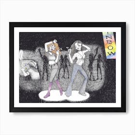 Dancing Queens In The 90'S Art Print