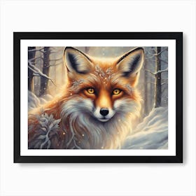 Majestic Winter Fox Page 4 Poster