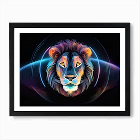 Lion Head 7 Art Print