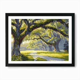 Savannah Oaks Art Print