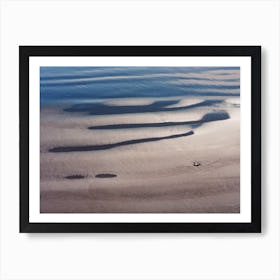 Abstract Sandy Beach Art Print