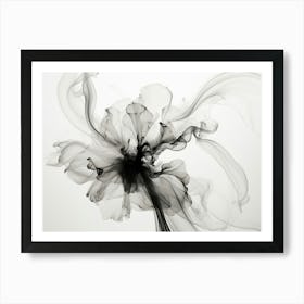 Ephemeral Beauty Abstract Black And White 3 Art Print